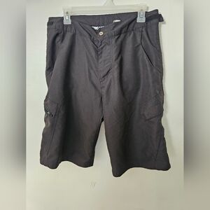 Fox Racing MTB Shorts 32 Mens Black Padded Liner Cargo Adjustable Downhill